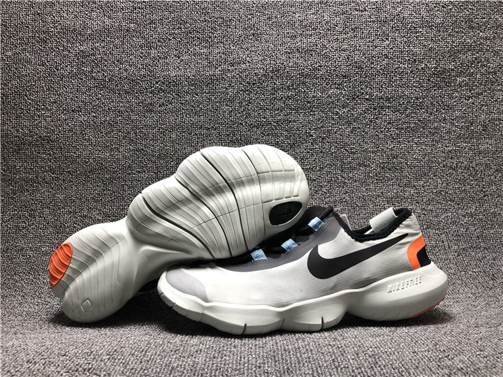 Nike Free RN 5.0 White Black Grey Orange Shoes - Click Image to Close